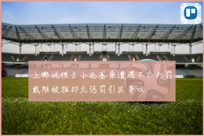 上哪说理去小孔塞桑遭遇不公判罚戴维被推却无惩罚引发争议